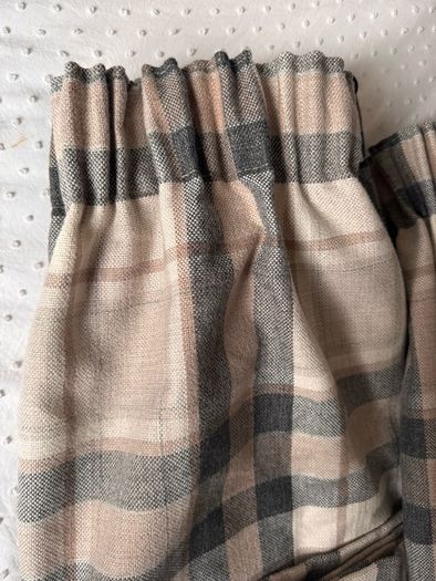 Check curtains - Brand new - 66x72