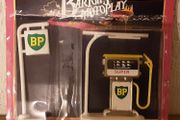 BP petrol station pump and sign