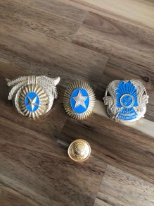 Three Kazakh Police Badges