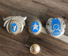 Three Kazakh Police Badges