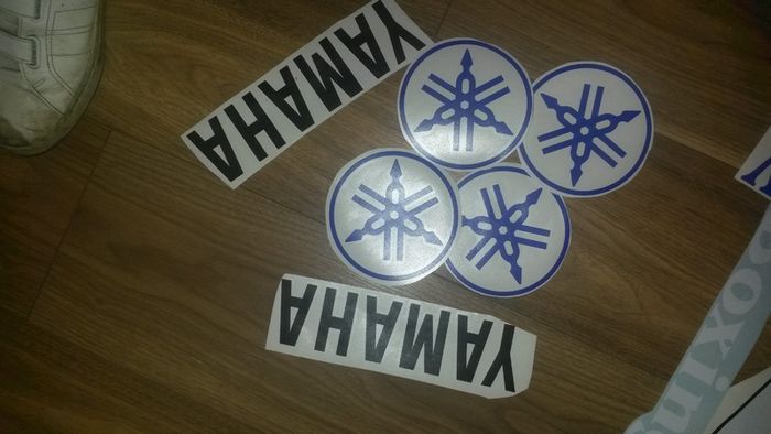 Yamaha motorcycle decals / stickers