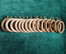 Wooden Curtain Pole Rings / Metal Curtain Pole Rings