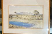 Two prints of Australian Bush by Henk Guth, Dutch-Australian artist