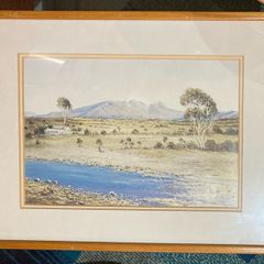 Two prints of Australian Bush by Henk Guth, Dutch-Australian artist