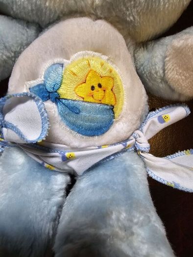 Baby Tugs Blue Bear HTF Carebear Kenner American Greetings Corporation AGC 1983 Plush Teddy 12inch Large Vintage