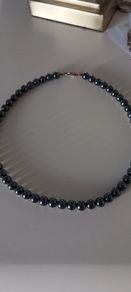 Vintage Grey Glass Beaded Necklace