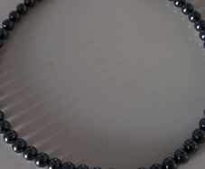 Vintage Grey Beaded Necklace
