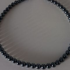 Vintage Grey Beaded Necklace