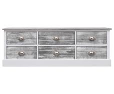 Hall Bench Grey 115x30x40 cm Wood