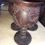 Set of 6 Hand-Carved African Wildlife Wooden Goblets  Vintage Image 8