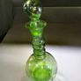 Green glass set with decanter Image 3