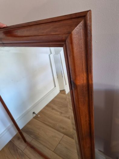 Large Solid Wood Framed Mirror