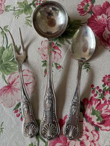 Vintage Italian Silver Plate Serving Utensils