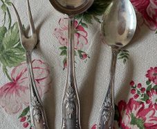 Vintage Italian Silver Plate Serving Utensils
