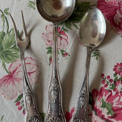 Vintage Italian Silver Plate Serving Utensils