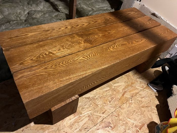 Solid Wood Rustic Coffee Table