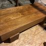 Solid Wood Rustic Coffee Table Image 2