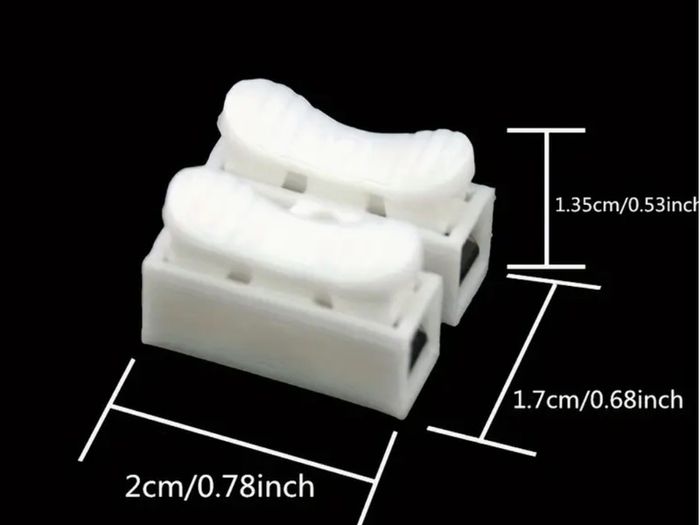 20 pcs Connectors Terminal Block Wire Splice Push Cable Push-In 2 Pin, No Electricity Needed, Flame-Retardant Cable Splice Connectors for LED Lights Free inspection