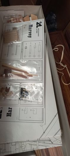 Antique Harvey 1847 Baltimore Clipper Model ship kit
