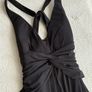 Stunning Black Gown by Laundry Cross Back size 10 Image 5