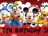 main image for ad Mickey Mouse Birthday Banner Personalised with your photos