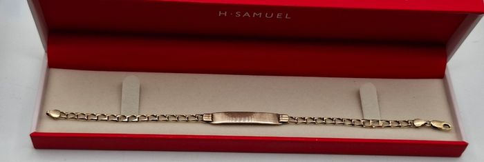 Preloved 9ct yellow gold identity bracelet
