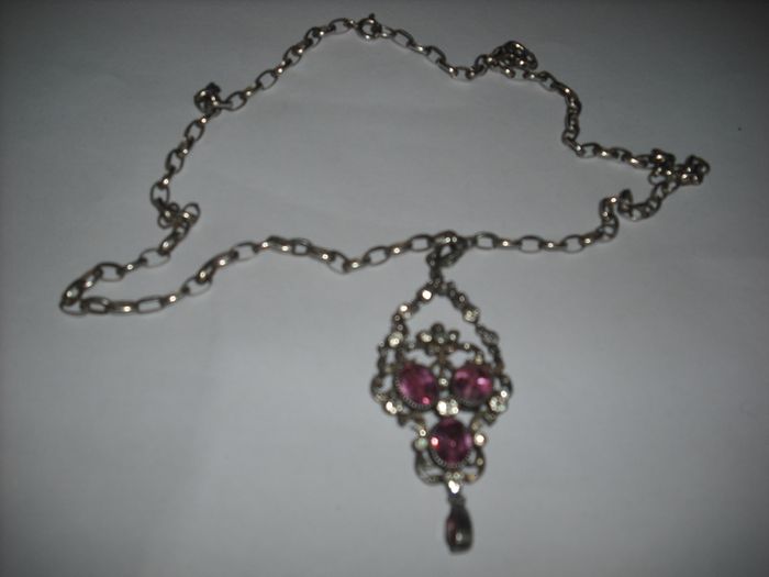 a art nouveau silver pendan c1890
