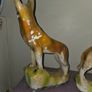 1930's pair of chalk Alsatians Image 6