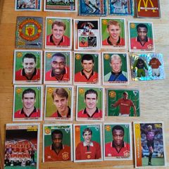 Merlin Football Premier League stickers 95 96 97 season and 2002 world cup