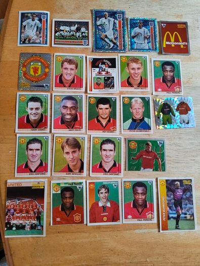 Merlin Football Premier League stickers 95 96 97 season and 2002 world cup