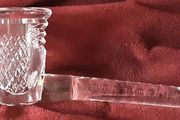 cut glass crystal pipe, (AD ), PRICE DROP
