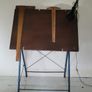 Mid-century architects drawing table with original anglepoise lamp Image 2