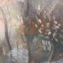 Vintage Oil On Canvas Landscape Wood 40 x 30 cm Image 4