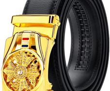 Brand New Oyifan Men's Belt, Black Leather Belt Men's