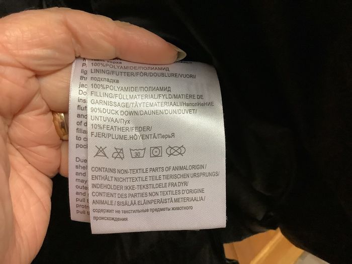 Down black Jacket size 20