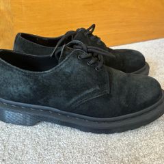 Dr Martens Mono Buck Soft Leather Black Oxford Shoes UK 5