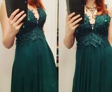 Maxi dress hunter green