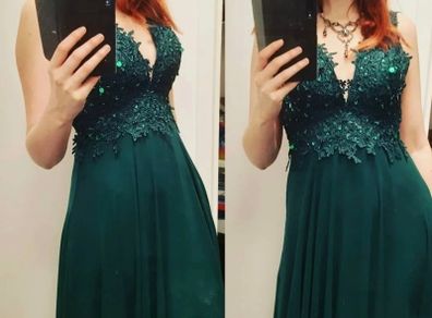 Maxi dress hunter green