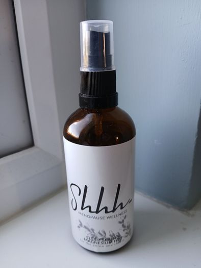 Shhh Menopause Wellness Sleep Sound Magnesium H20 sleep spray, 100ml, approx 3/4 full