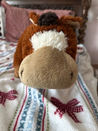 Horse plush pillow pet soft toy