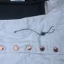 White Denim Short Romper Size 10 Image 2