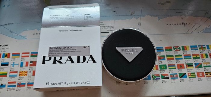Prada Augmented Skin Reveal Mesh Cushion Foundation in LN10
