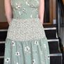 Green Floral Patchwork Maxi Dress - Size  M / 38 / 10 Image 5
