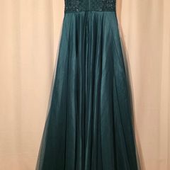 Green debs dress