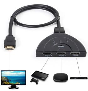 3 Port HDMI Switch 3 IN 1 OUT 1080P Hub Switcher Splitter Adapter Cable PS3 A129