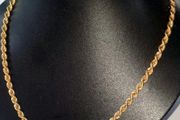 Vintage 9ct Gold Rope Chain-Pristine