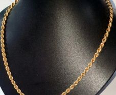 Vintage 9ct Gold Rope Chain-Pristine