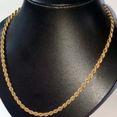 Vintage 9ct Gold Rope Chain-Pristine