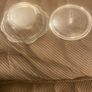 Vintage Glass Sugar Bowl/Butter Dish with Lid Image 4