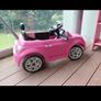 fiat 500  pink car toddler toy push car stroller Image 2